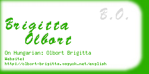brigitta olbort business card
